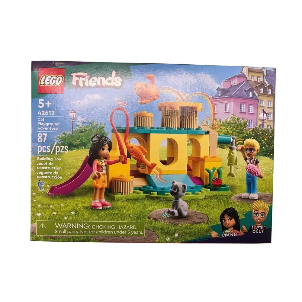 LEGO Friends Cat Playground Adventure, 42612, Liann and Olly Building Toy NEW